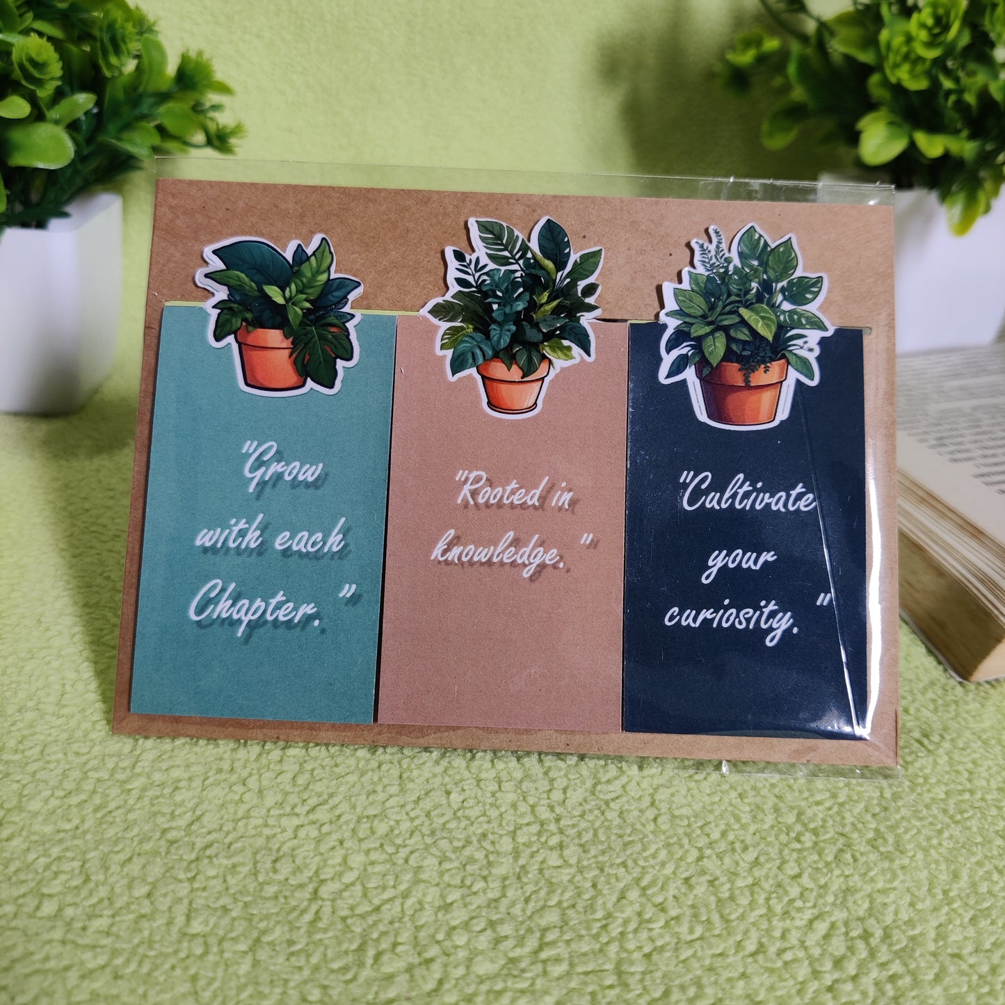 Grow with Every Page: Plant-Themed Magnetic Bookmarks