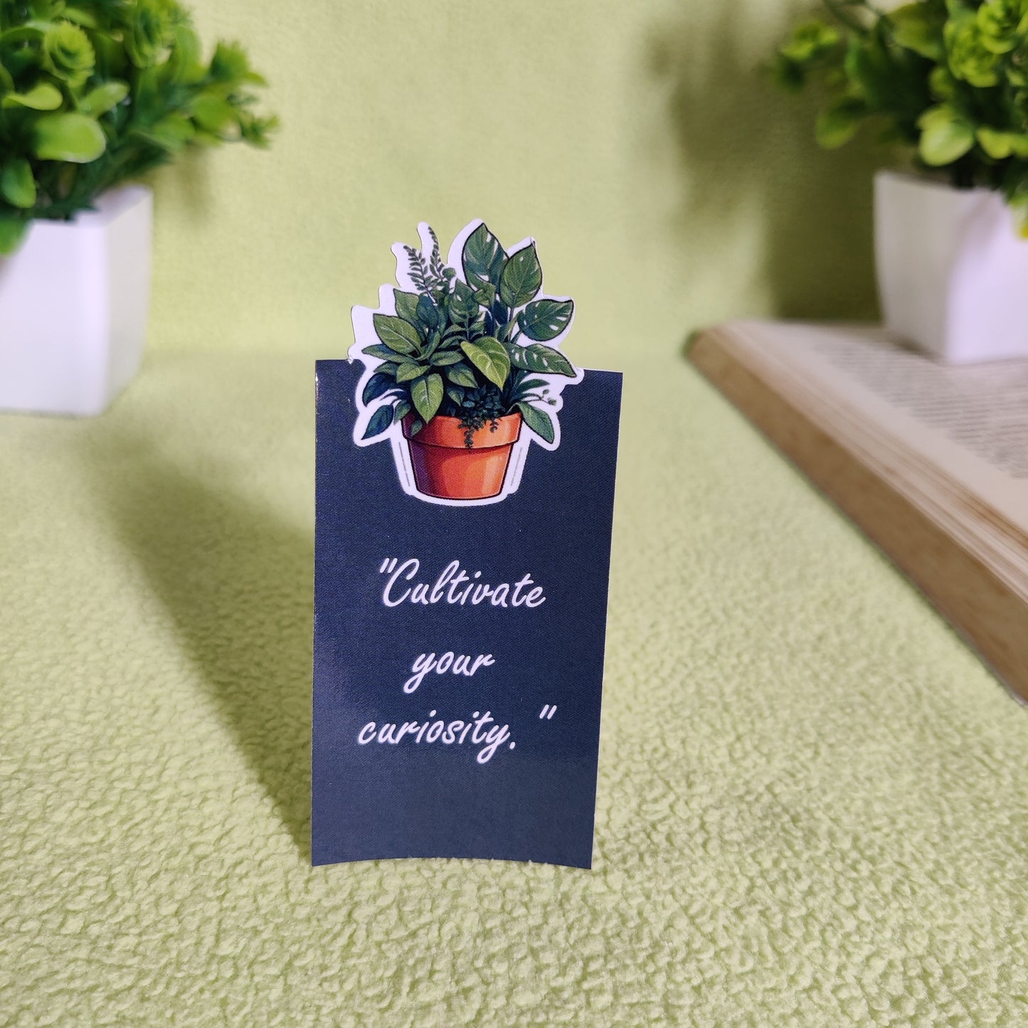 Grow with Every Page: Plant-Themed Magnetic Bookmarks